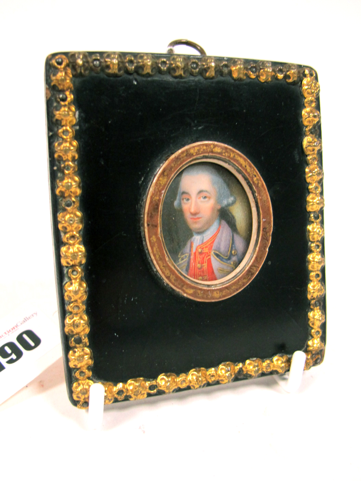 NATHANIEL HONE R.A. (1718-1784) Portrait Miniature of a gentleman, with powdered hair, wearing a