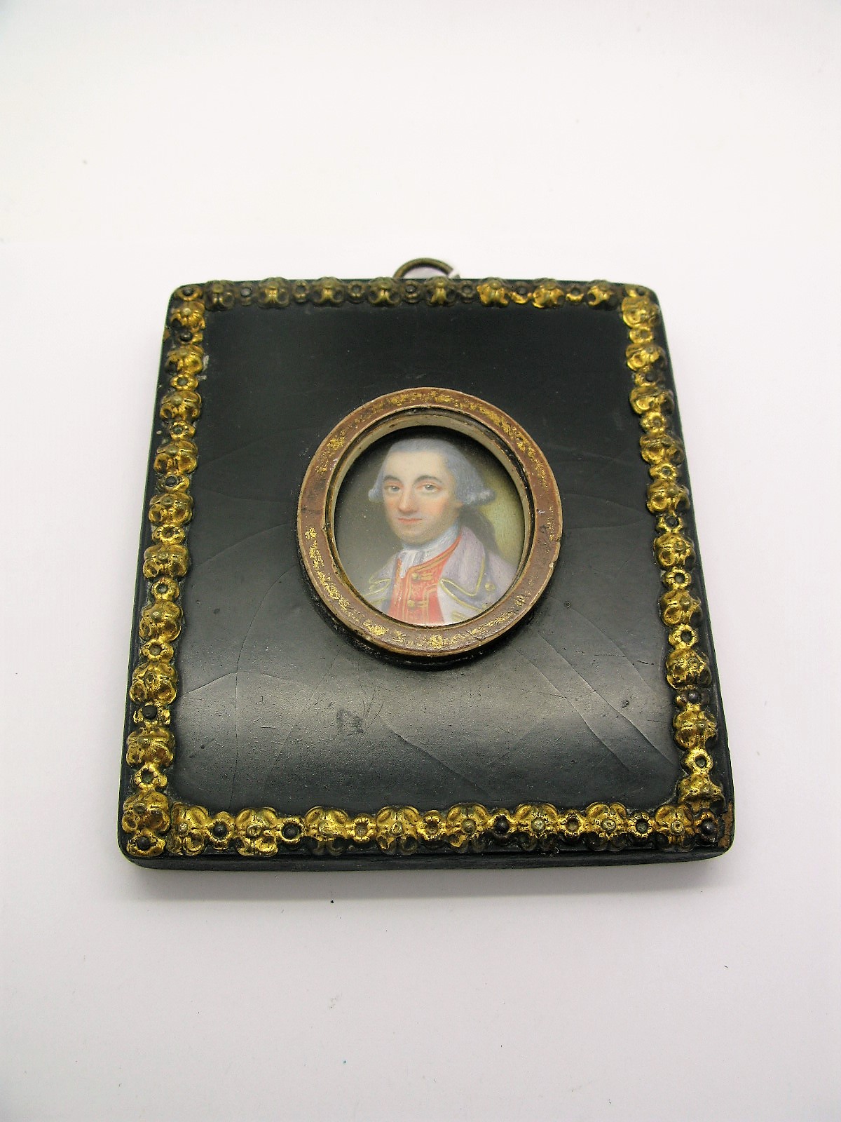 NATHANIEL HONE R.A. (1718-1784) Portrait Miniature of a gentleman, with powdered hair, wearing a - Image 2 of 4