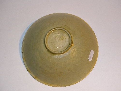 A Chinese Ding Ware bowl circa 19th century, with impressed floral decoration on pale ground, - Image 5 of 8