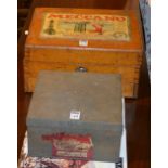 A box of vintage Meccano, in original wooden box,