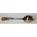 A Scottish provincial silver teaspoon, in single struck Queen's pattern,