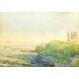 Alexander Douglas 'Seascape with Cliffs' Watercolour, signed lower right,