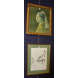 June Johnson 'Elie' Signed print, signed in pencil lower right, 37.5 x 28.