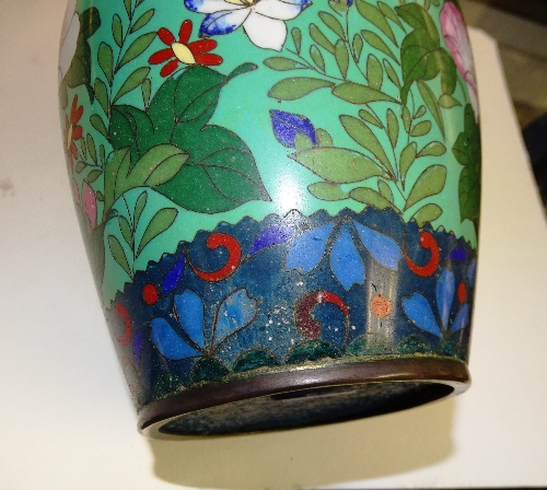 Five pieces of Chinese and Japanese cloisonne, comprising of two bowls, - Image 2 of 12