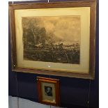 William Hole (After John Constable) 'The Lock Gate' Print, signed William Hole lower right,