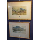 Robert Houston 'Highland Landscapes' Pair of prints,