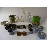 A mixed lot of ceramics and glass, to include Royal Doulton figure of 'Amanda',