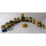 Twelve assorted Toby and character jugs, to include British Prime Ministers 'Anthony Eden',