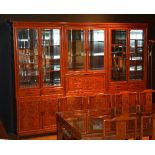A Chinese hardwood display cabinet,