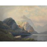 *George Melvin Rennie (Scottish 1874-1953) 'Highland Landscape' Oil on board, signed lower left,