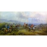 John Frederick Taylor (1802-1889) '18th Century Fox Hunt' Watercolour,