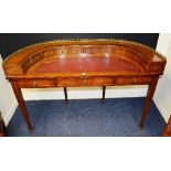 A reproduction Carlton House desk,