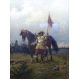 Ernest Crofts RA (1847-1911) 'Cavalier on the Battlefield' Oil on canvas,