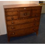A George IV mahogany chest of drawers,