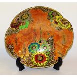 WITHDRAWN - A Royal Winton shaped lustre dish,