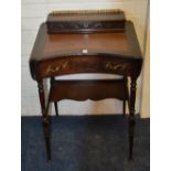 An Edwardian mahogany drop leaf lady's desk,