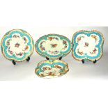A thirty piece suite of Sevres porcelain tablewares, comprising 20 large matching plates,