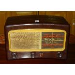 A vintage Cossor 'Melody Maker' radio,