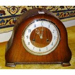 A vintage Smiths of Enfield mantel clock,