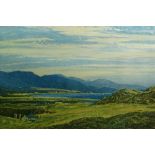 David Young Cameron RE RA (Scottish 1865-1945) 'Loch Landscape' Print, signed in pencil lower right,