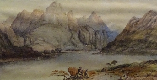 Wyse 'Mountain Lake Landscape' Watercolour, signed lower right,
