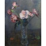 Ansell (20th Century) 'Still Life of Roses' Pastel, signed and dated '51 upper right,