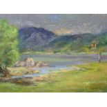 M Wilson 'Highland Landscape' Oil on board, signed lower left,