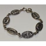 A Celtic Art Industries Scottish Iona silver bracelet,