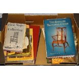 A small quantity of antique furniture reference books,