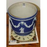 A Wedgwood Jasperware planter, decorated with classical figures,