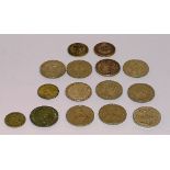 A quantity of coins, to include two American USA one dollar coins, dated 1890 & 1891,