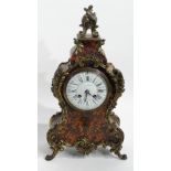 A 19th century French boulle work mantel clock,