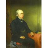 Unknown Artist (19th Century School) 'Portrait of a Seated Gentleman' Oil on canvas, unsigned,