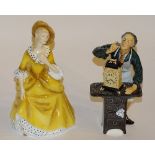 Two Royal Doulton figurines, 'Sandra' HN2275 and 'The Clockmaker' HN2279,