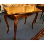 A 19th century French style mahogany card table,