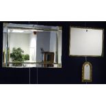 Three modern wall mirrors,