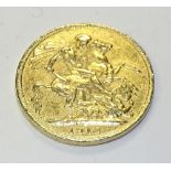 WITHDRAWN - A George V gold half sovereign, dated 1912, 4.