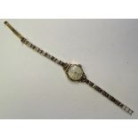 A 9ct gold Marvin lady's cocktail watch,