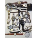 A collection of ladies and gents wristwatches, to include Rotary, Seiko, Timex, Ieke,
