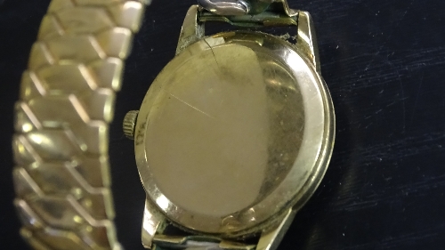 A gent's yellow metal Omega wristwatch, - Image 4 of 6