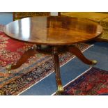 A modern mahogany circular coffee table named Devonvale,