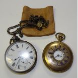 A Philadelphia Watch Case Co gold plated demi hunter pocket watch,