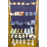 A large quantity of china tea and coffee sets, to include 48 piece Victorian Foley style tea set,