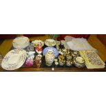 A large quantity of ceramics, collectables and boxed table linen and lace,