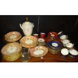 A collection of part teasets, to include Dresden, Hammersley, Minton, Wedgwood,