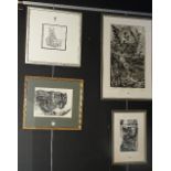 Gillian A Winter (20th Century) 'Anna & Her Cubs' Pencil drawing of bears, signed, 18 x 18cm,
