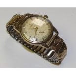 A gent's yellow metal Omega wristwatch,