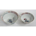 Two Chinese famille rose bowls circa late 19th/early 20th century,