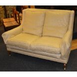 A modern upholstered two seater sofa,