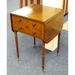 A Victorian mahogany Pembroke style work table,